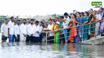 ಕುಟುಂಬ ಸಮೇತ ಅಂಜನಾಪುರ ಅಣೆಕಟ್ಟಿಗೆ ಬಾಗಿನ ಅರ್ಪಿಸಿದ ಬಿ.ವೈ. ವಿಜಯೇಂದ್ರ