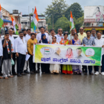 ಖರ್ಗೆ ಭಾಷಣದ ಸ್ಥಳ ಶುದ್ಧೀಕರಣ ಖಂಡಿಸಿ ಸಾಗರದಲ್ಲಿ ಕಾಂಗ್ರೆಸ್ ಪ್ರತಿಭಟನೆ – congrss protest