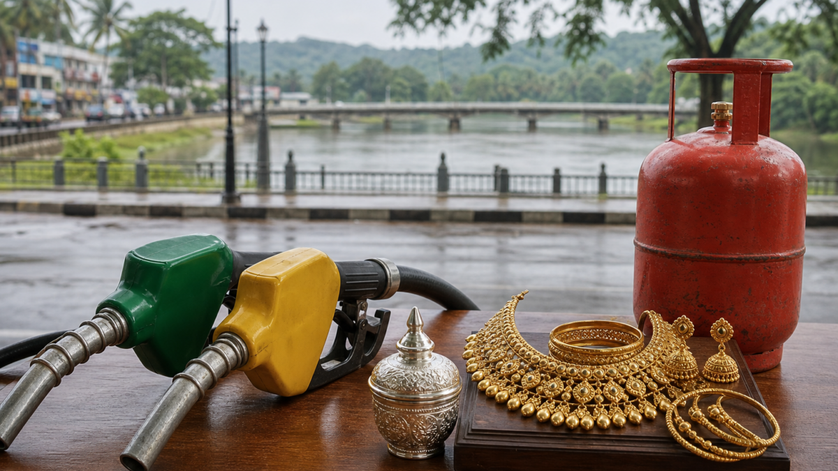 ಶಿವಮೊಗ್ಗ ಚಿನ್ನ, ಬೆಳ್ಳಿ, ಪೆಟ್ರೋಲ್, ಡೀಸೆಲ್ ಮತ್ತು ಎಲ್ಪಿಜಿ ದರಗಳ ಚಿತ್ರ