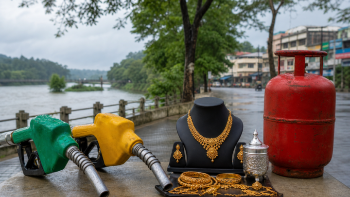 ಶಿವಮೊಗ್ಗ ಚಿನ್ನ, ಬೆಳ್ಳಿ, ಪೆಟ್ರೋಲ್, ಡೀಸೆಲ್ ಮತ್ತು ಎಲ್‌ಪಿಜಿ ದರಗಳ ಚಿತ್ರ