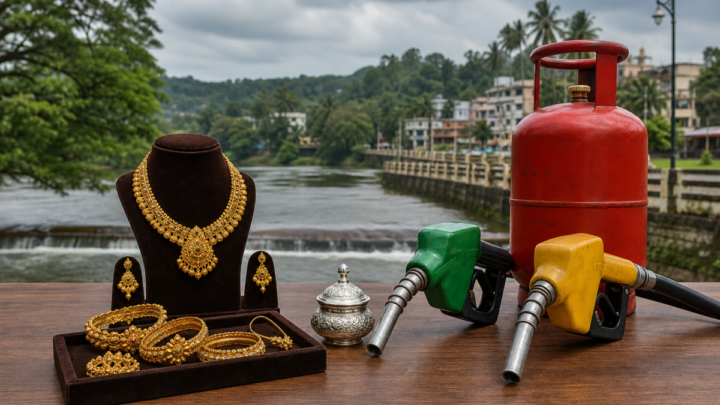 ಶಿವಮೊಗ್ಗ ಚಿನ್ನ, ಬೆಳ್ಳಿ, ಪೆಟ್ರೋಲ್, ಡೀಸೆಲ್ ಮತ್ತು ಎಲ್‌ಪಿಜಿ ದರಗಳ ಚಿತ್ರ