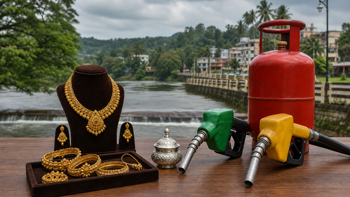 ಶಿವಮೊಗ್ಗ ಚಿನ್ನ, ಬೆಳ್ಳಿ, ಪೆಟ್ರೋಲ್, ಡೀಸೆಲ್ ಮತ್ತು ಎಲ್ಪಿಜಿ ದರಗಳ ಚಿತ್ರ