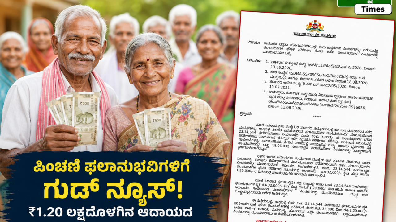 ಸಾಮಾಜಿಕ ಭದ್ರತಾ ಪಿಂಚಣಿ ಮುಂದುವರಿಕೆ: ₹1.20 ಲಕ್ಷದೊಳಗಿನ ಆದಾಯದ ಅರ್ಹರಿಗೆ ಸೌಲಭ್ಯ – malnadtimes