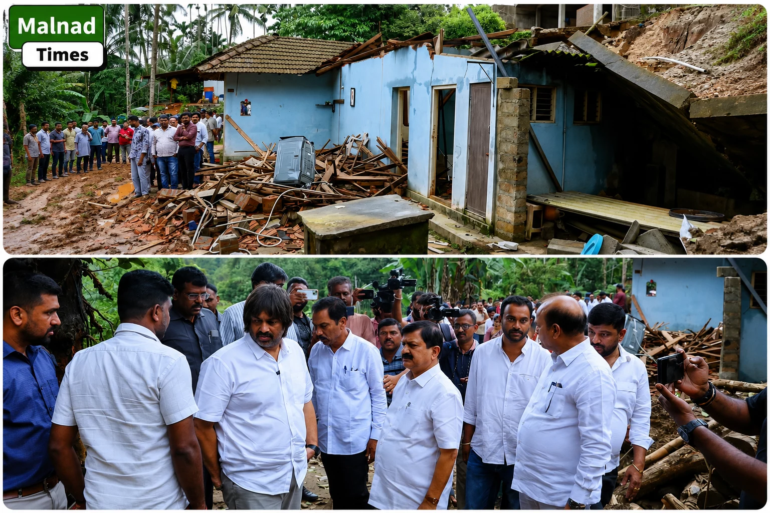 ತೀರ್ಥಹಳ್ಳಿ ಇಂದಿರಾನಗರದಲ್ಲಿ ಗುಡ್ಡ ಕುಸಿತ: ದುರಂತ ಸ್ಥಳಕ್ಕೆ ಸಚಿವ ಮಧು ಬಂಗಾರಪ್ಪ ಭೇಟಿ, ಪರಿಶೀಲನೆ – tth