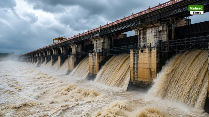 ತುಂಗಾ ಜಲಾಶಯಕ್ಕೆ 55,197 ಕ್ಯೂಸೆಕ್ ಒಳಹರಿವು; ಎಲ್ಲ ಕ್ರಸ್ಟ್ ಗೇಟ್‌ಗಳ ಮೂಲಕ ನದಿಗೆ ನೀರು