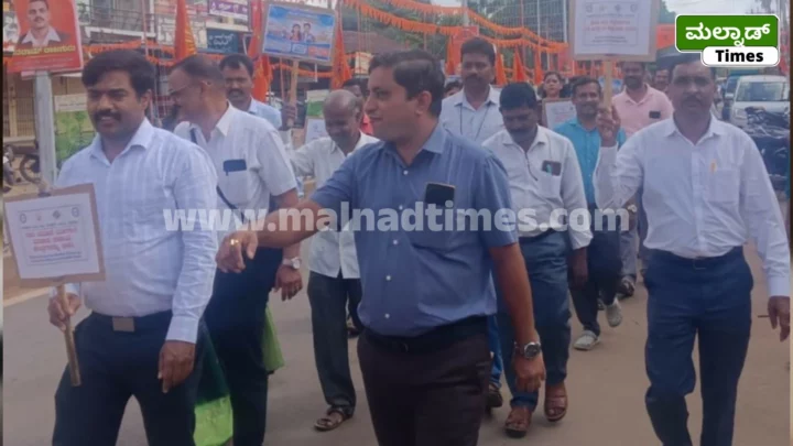 ರಿಪ್ಪನ್‌ಪೇಟೆಯಲ್ಲಿ ಮತದಾರರ ಜಾಗೃತಿ ಜಾಥಾ EO