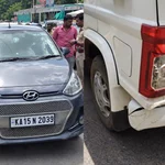 ಶಿವಮೊಗ್ಗ: ತಹಶೀಲ್ದಾರ್ ವಾಹನಕ್ಕೆ ಕಾರು ಡಿಕ್ಕಿ; ಡಿಸಿ ಕಚೇರಿ ಎದುರು ನಡೆದಿದ್ದೇನು? – carsha