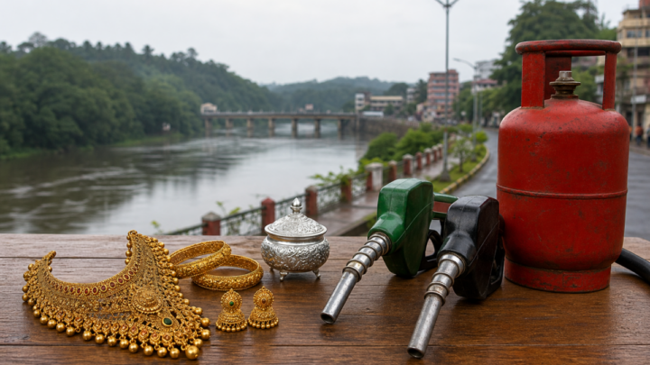 ಶಿವಮೊಗ್ಗ ಚಿನ್ನ, ಬೆಳ್ಳಿ, ಪೆಟ್ರೋಲ್, ಡೀಸೆಲ್ ಮತ್ತು ಎಲ್‌ಪಿಜಿ ದರಗಳ ಚಿತ್ರ