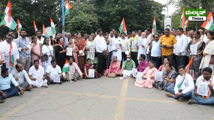 ಯುಪಿಐ ವಹಿವಾಟು ಶುಲ್ಕ ವಿರೋಧಿಸಿ ಶಿವಮೊಗ್ಗದಲ್ಲಿ ಕಾಂಗ್ರೆಸ್ ಪ್ರತಿಭಟನೆ; ಮಹಾವೀರ ವೃತ್ತದಲ್ಲಿ ಮಾನವ ಸರಪಳಿ – shimoga protest