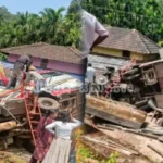 ಮನೆ ಮೇಲೆ ಉರುಳಿದ ಪ್ರವಾಸಿ ಬಸ್ Accident